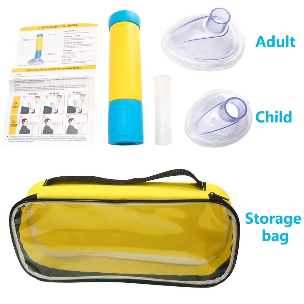First Aid Kit Choking Device Adults Children 2 Size Choking Rescue Kits Outdoor Home Asphyxia Rescue Device anti Suffocation