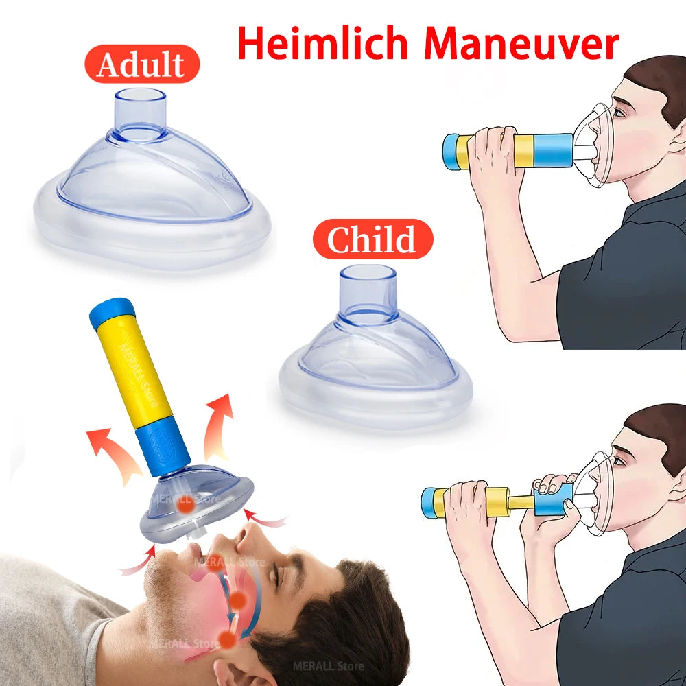 First Aid Kit Choking Device Adults Children 2 Size Choking Rescue Kits Outdoor Home Asphyxia Rescue Device anti Suffocation