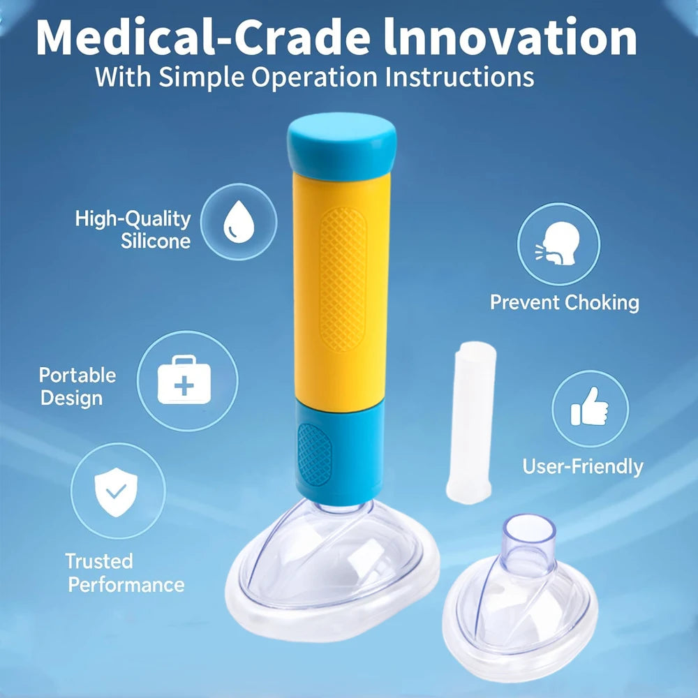 First Aid Kit Choking Device Adults Children 2 Size Choking Rescue Kits Outdoor Home Asphyxia Rescue Device anti Suffocation