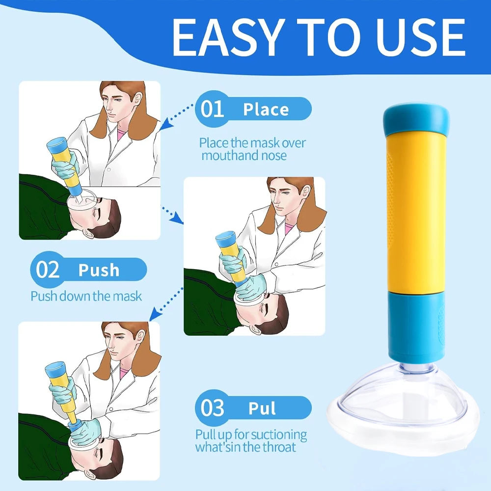 First Aid Kit Choking Device Adults Children 2 Size Choking Rescue Kits Outdoor Home Asphyxia Rescue Device anti Suffocation